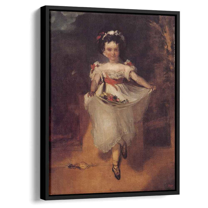 Little Girl Carrying Flowers in Her Apron (1862) by Edgar Degas