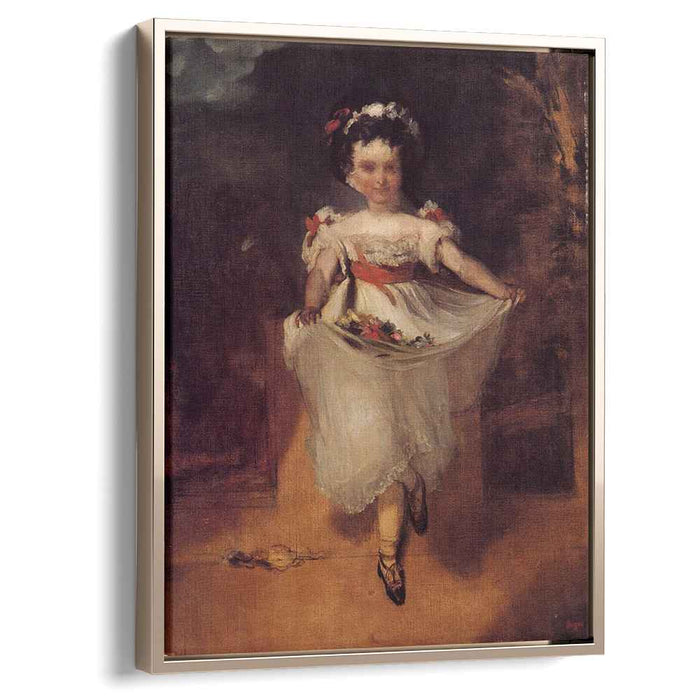 Little Girl Carrying Flowers in Her Apron (1862) by Edgar Degas