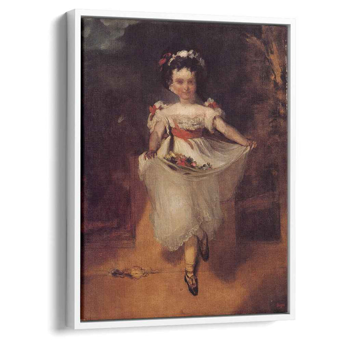 Little Girl Carrying Flowers in Her Apron (1862) by Edgar Degas