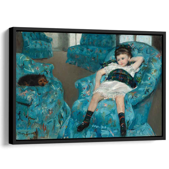 Little Girl in a Blue Armchair (1878) by Mary Cassatt