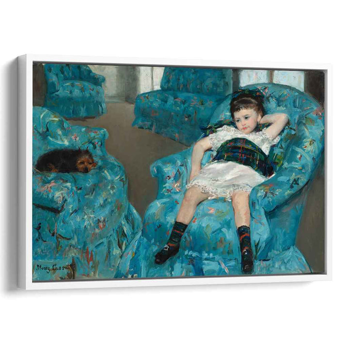 Little Girl in a Blue Armchair (1878) by Mary Cassatt