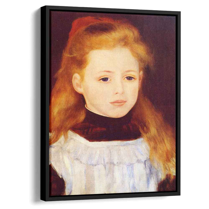 Little Girl in a White Apron (Portrait of Lucie Berard) (1884) by Pierre-Auguste Renoir