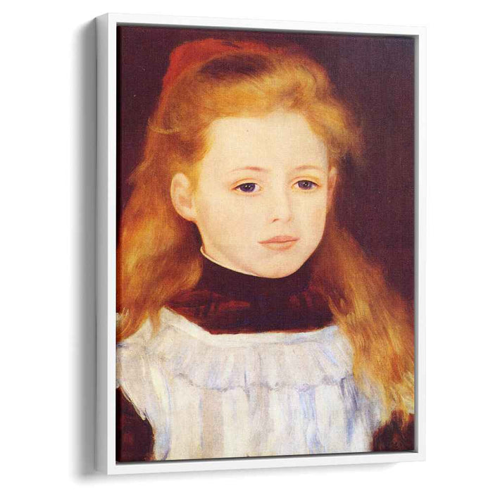 Little Girl in a White Apron (Portrait of Lucie Berard) (1884) by Pierre-Auguste Renoir
