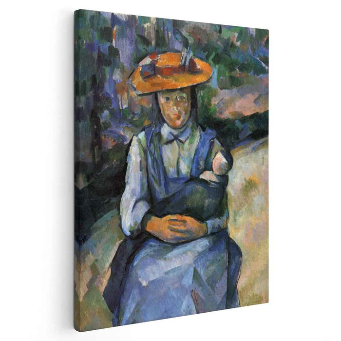 Little Girl with a Doll (1904) by Paul Cezanne