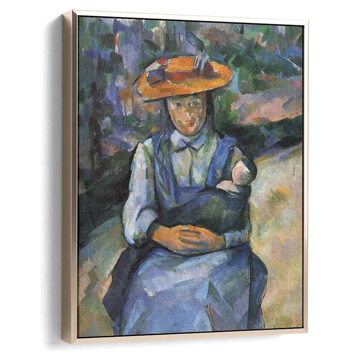 Little Girl with a Doll (1904) by Paul Cezanne