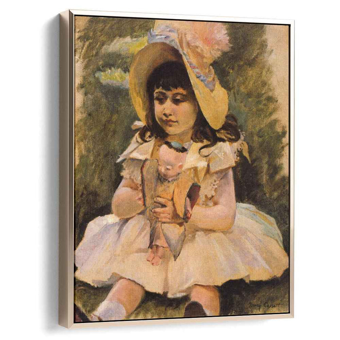 Little Girl with a Japanese Doll (1892) by Mary Cassatt