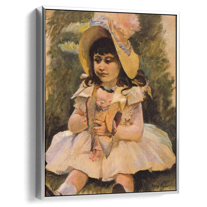 Little Girl with a Japanese Doll (1892) by Mary Cassatt