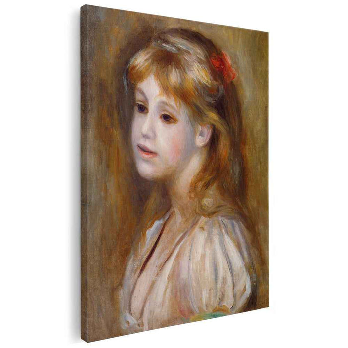 Little Girl with a Red Hair Knot (1890) by Pierre-Auguste Renoir