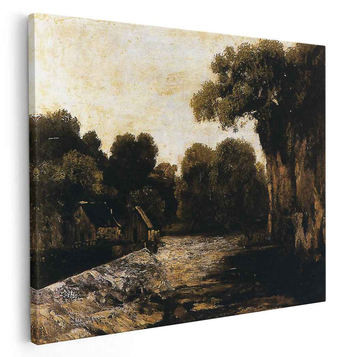 Locks on the Loue (1865) by Gustave Courbet