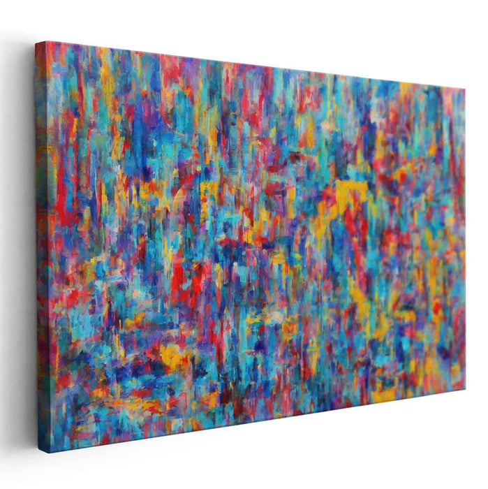 Color Dance Composition: Abstract Expressionist Canvas Art Print