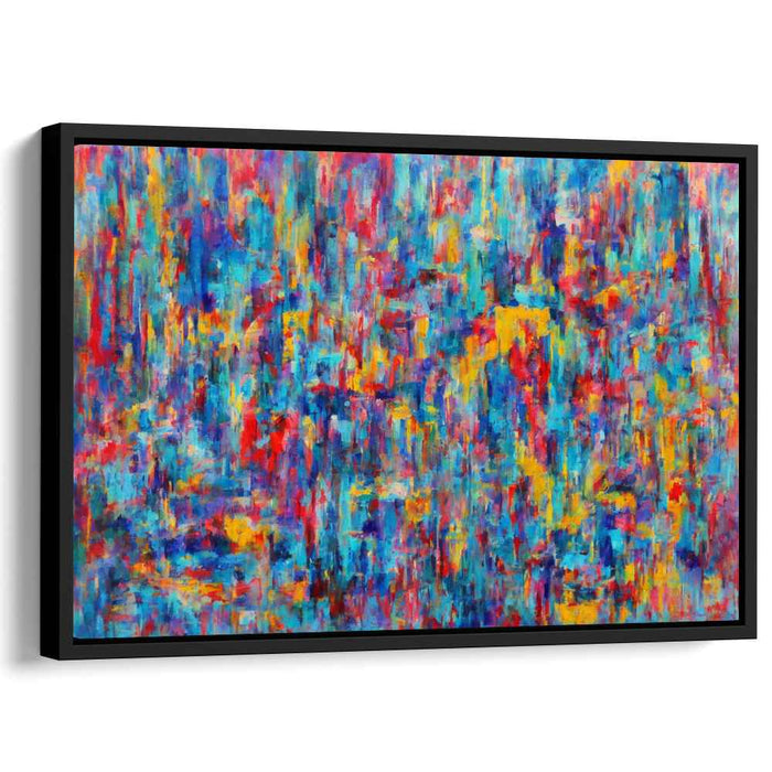Color Dance Composition: Abstract Expressionist Canvas Art Print