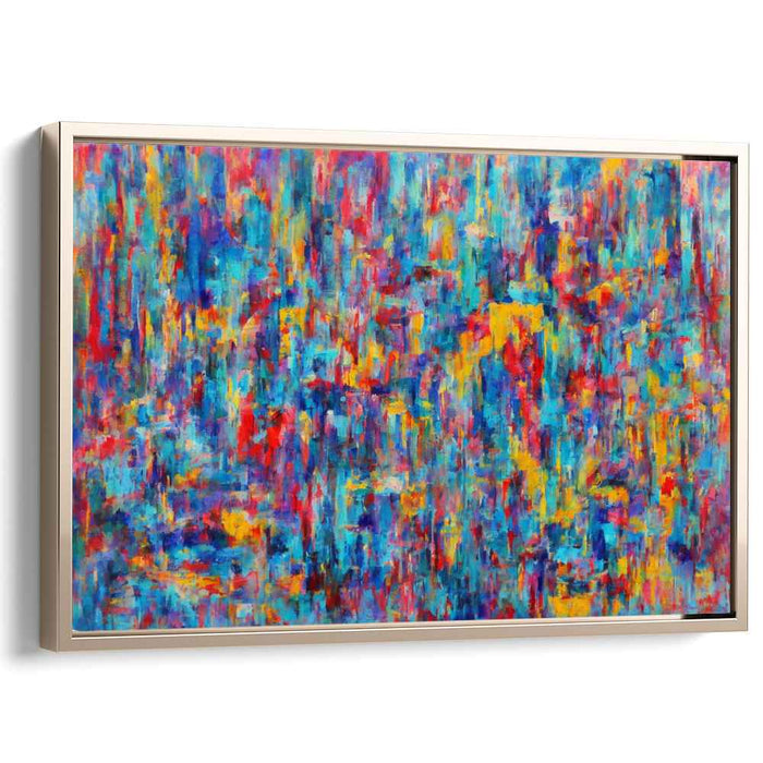 Color Dance Composition: Abstract Expressionist Canvas Art Print