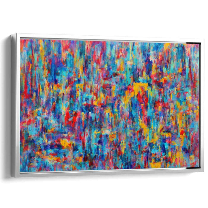 Color Dance Composition: Abstract Expressionist Canvas Art Print
