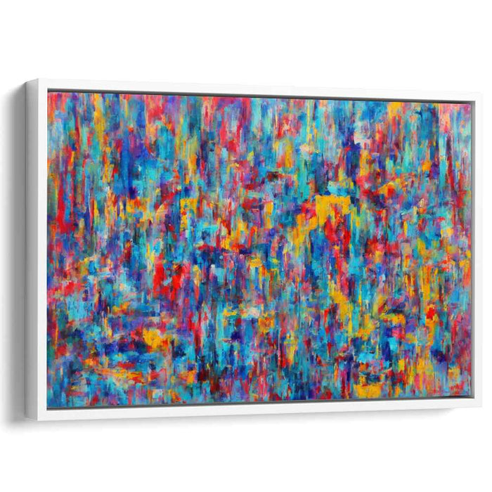 Color Dance Composition: Abstract Expressionist Canvas Art Print