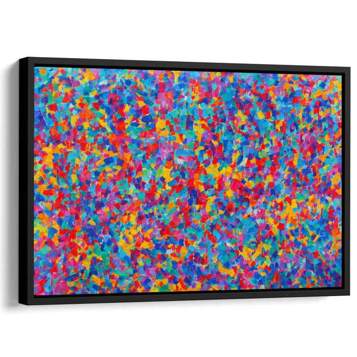 Chaos Unleashed Spectrum Symphony: Abstract Expressionist Burst of Color Canvas Art