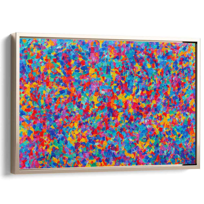 Chaos Unleashed Spectrum Symphony: Abstract Expressionist Burst of Color Canvas Art