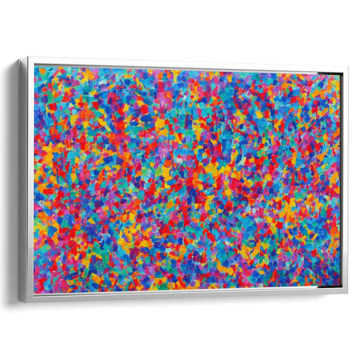 Chaos Unleashed Spectrum Symphony: Abstract Expressionist Burst of Color Canvas Art