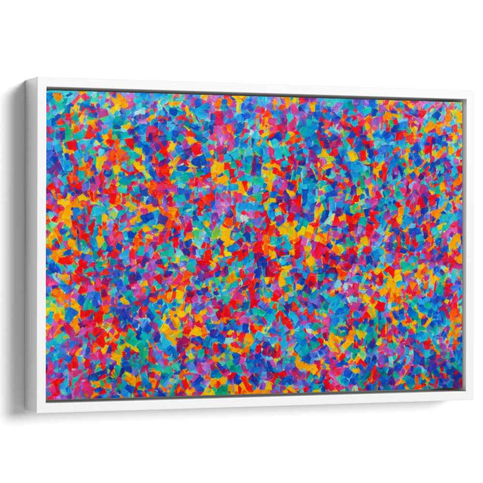 Chaos Unleashed Spectrum Symphony: Abstract Expressionist Burst of Color Canvas Art