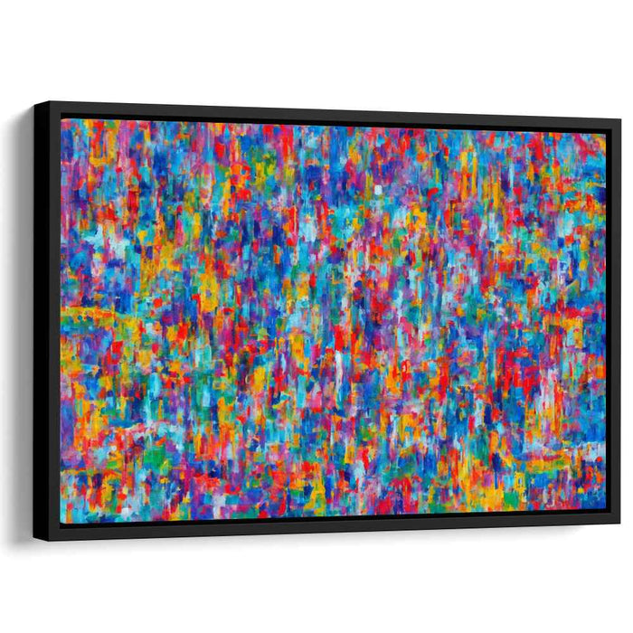 Vivid Energy Rush: Energetic Abstract Expressionist Canvas Art