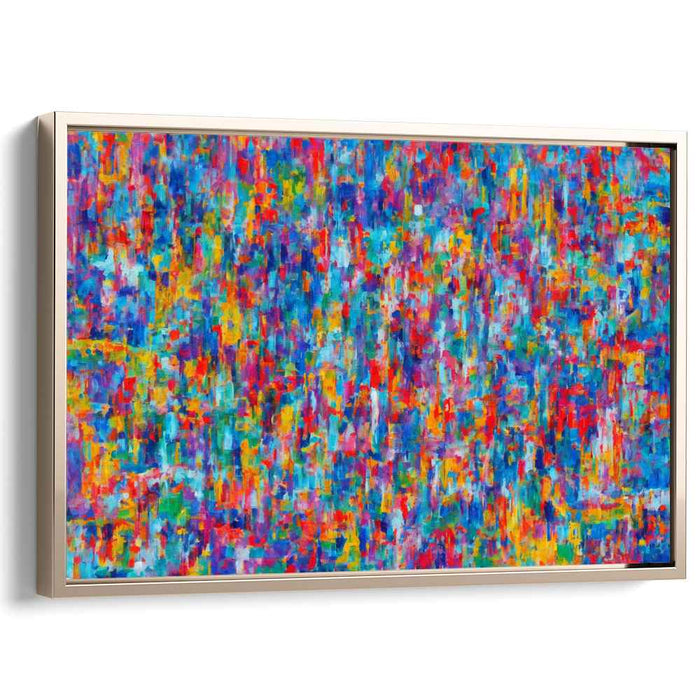 Vivid Energy Rush: Energetic Abstract Expressionist Canvas Art