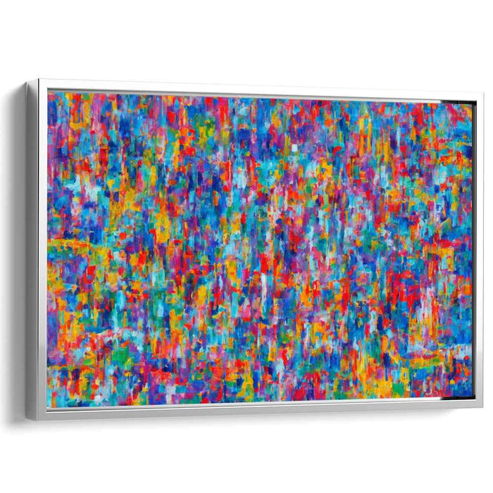 Vivid Energy Rush: Energetic Abstract Expressionist Canvas Art