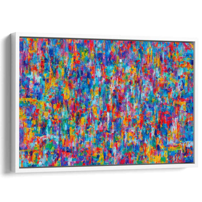 Vivid Energy Rush: Energetic Abstract Expressionist Canvas Art