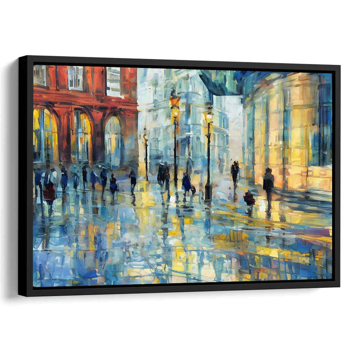 Dusk Drizzle Serenade: Evening Glow on Rainy Streets