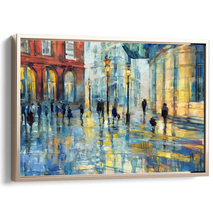 Dusk Drizzle Serenade: Evening Glow on Rainy Streets