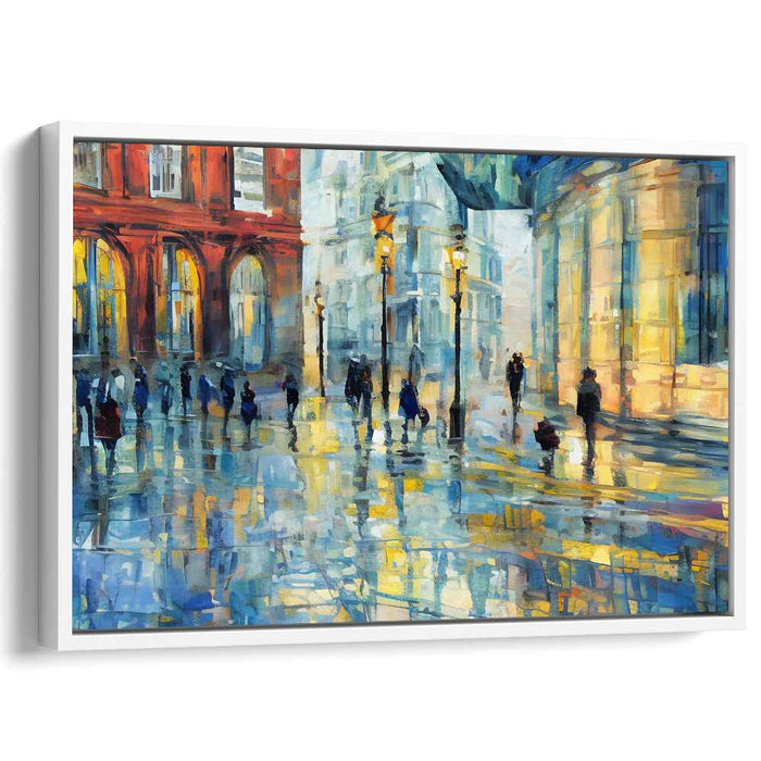 Dusk Drizzle Serenade: Evening Glow on Rainy Streets