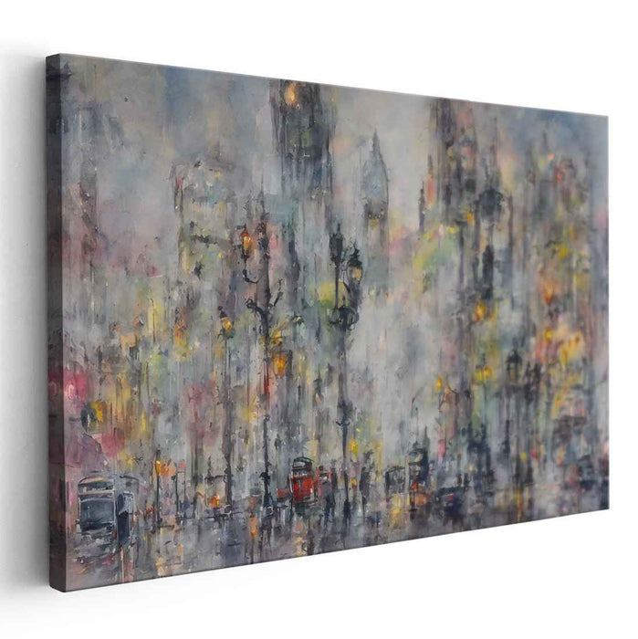 Rain-Kissed Metropolis: A Symphony of Light and Color