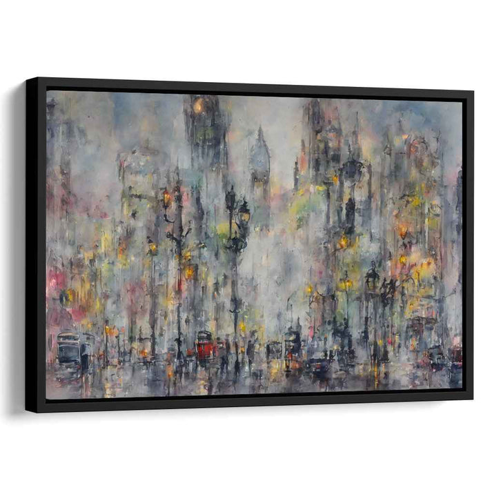 Rain-Kissed Metropolis: A Symphony of Light and Color