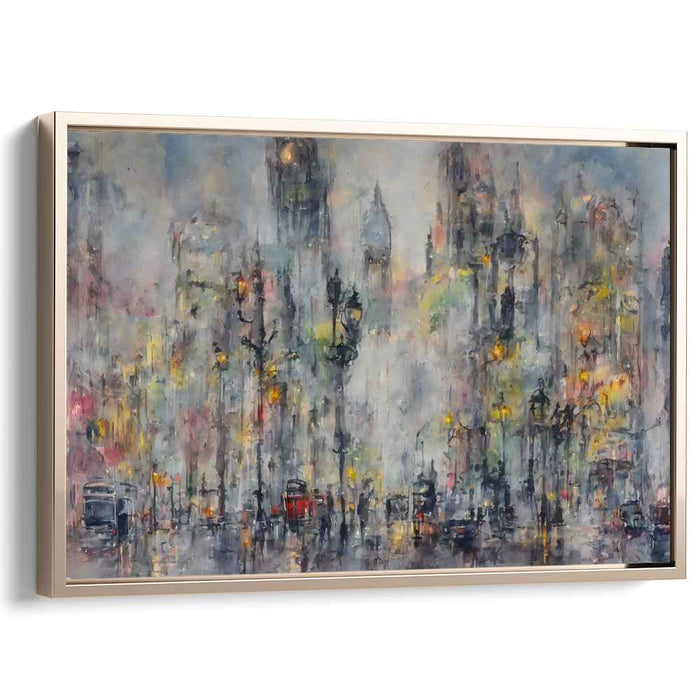 Rain-Kissed Metropolis: A Symphony of Light and Color