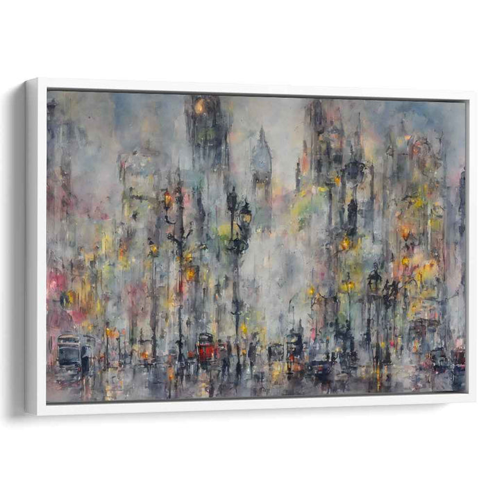 Rain-Kissed Metropolis: A Symphony of Light and Color