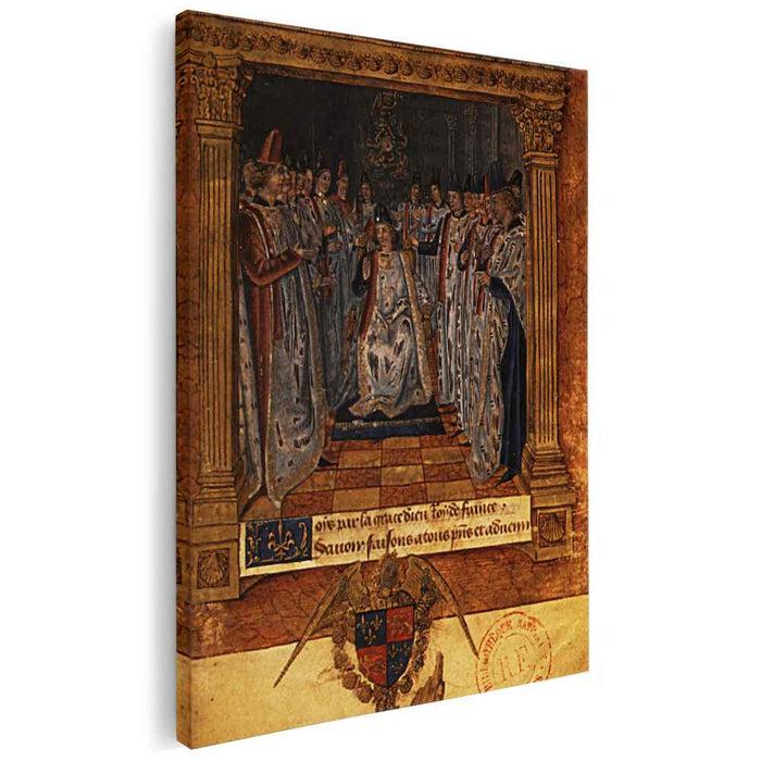 Louis XI chairing a chapter (1470) by Jean Fouquet