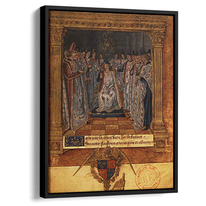 Louis XI chairing a chapter (1470) by Jean Fouquet