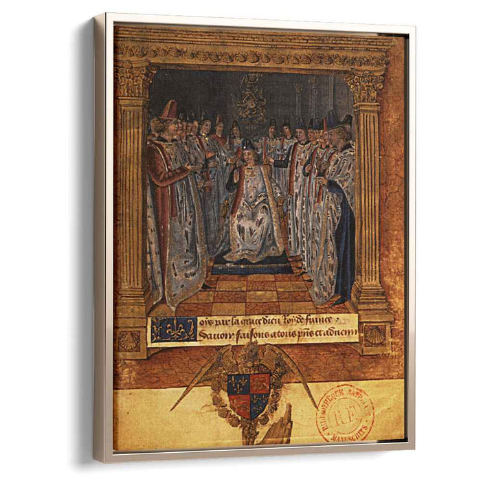 Louis XI chairing a chapter (1470) by Jean Fouquet