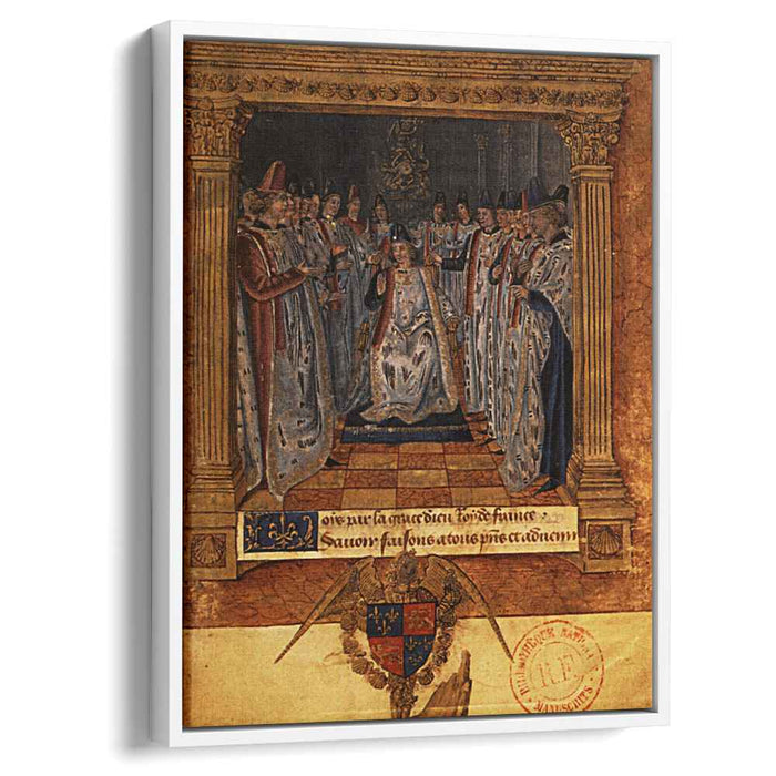 Louis XI chairing a chapter (1470) by Jean Fouquet