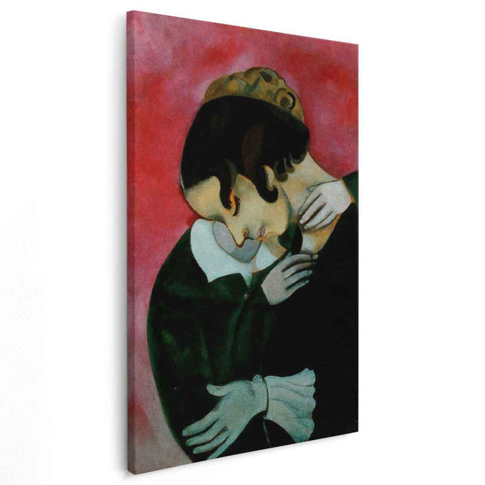 Lovers in pink (1916) by Marc Chagall