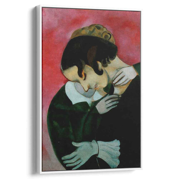 Lovers in pink (1916) by Marc Chagall