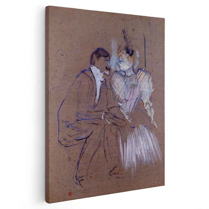 Lucien Guitry and Granne Granier (1895) by Henri de Toulouse-Lautrec