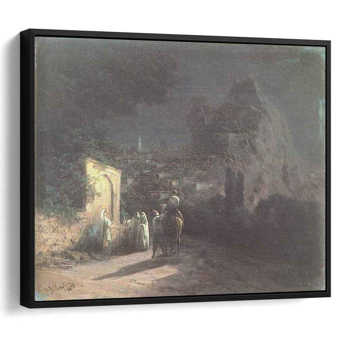 Lunar night at the spring (1877) by Ivan Aivazovsky