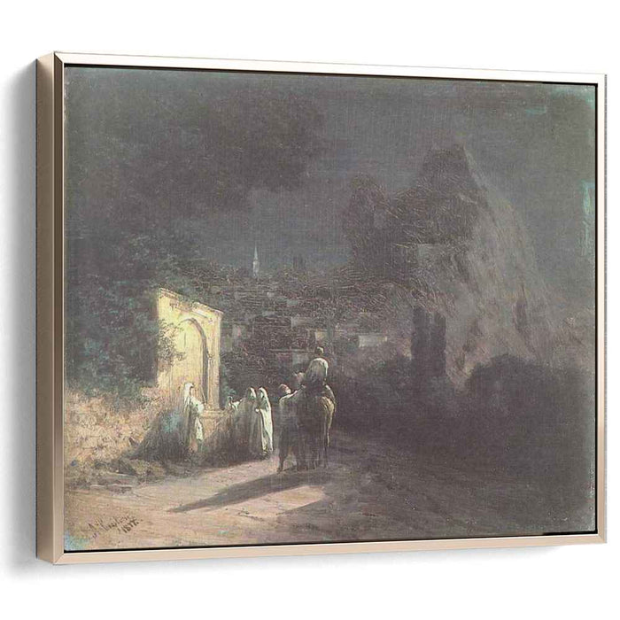 Lunar night at the spring (1877) by Ivan Aivazovsky