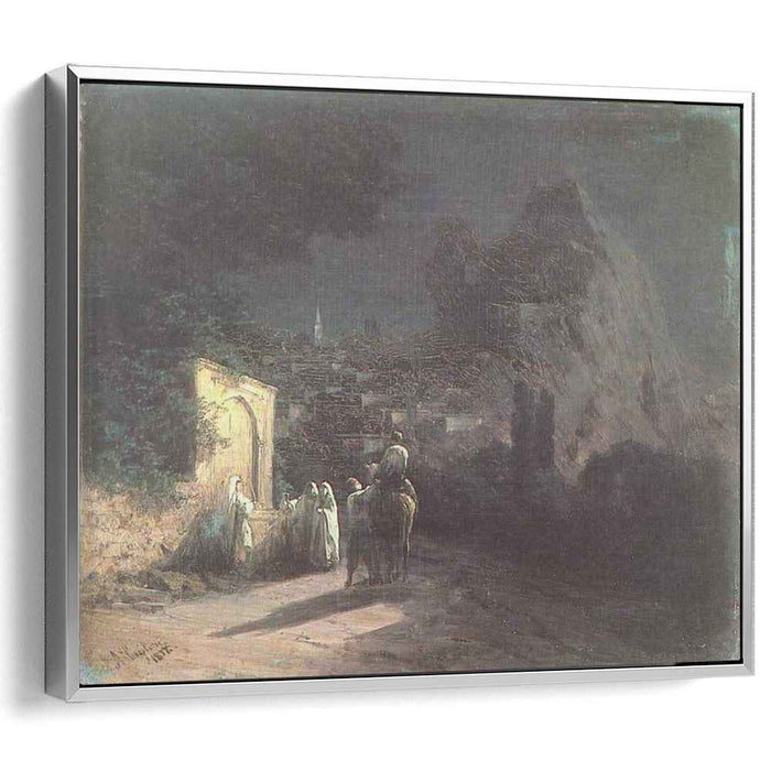 Lunar night at the spring (1877) by Ivan Aivazovsky