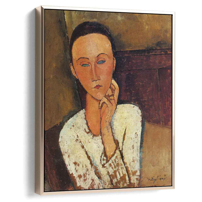Lunia Czechowska with her left hand on her cheek (1918) by Amedeo Modigliani