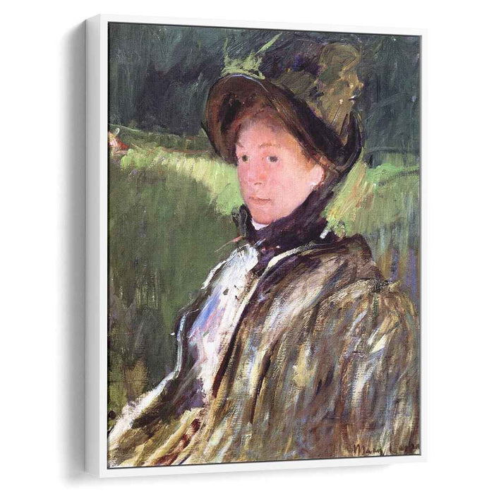 Lydia Cassatt in a Green Bonnet and a Coat (1880) by Mary Cassatt