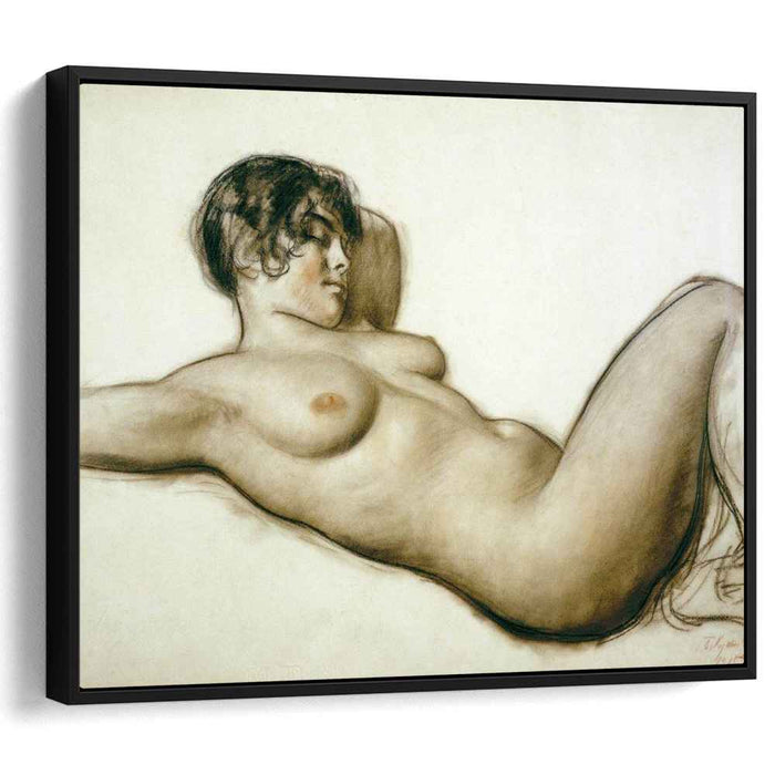 Lying Nude (1915) by Boris Kustodiev