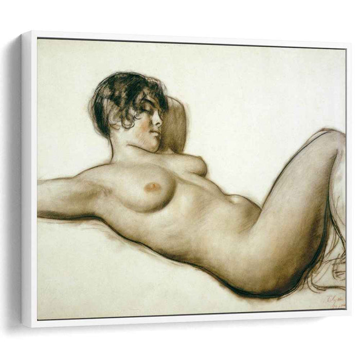 Lying Nude (1915) by Boris Kustodiev