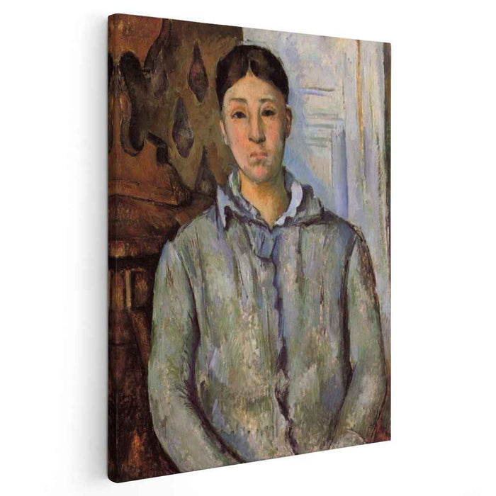 Madame Cezanne in Blue (1890) by Paul Cezanne