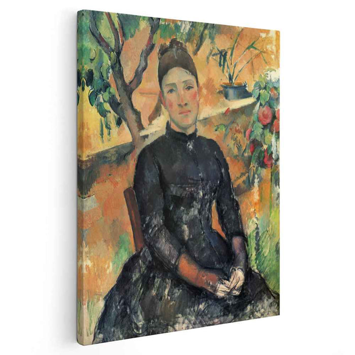 Madame Cezanne in the Greenhouse (1892) by Paul Cezanne