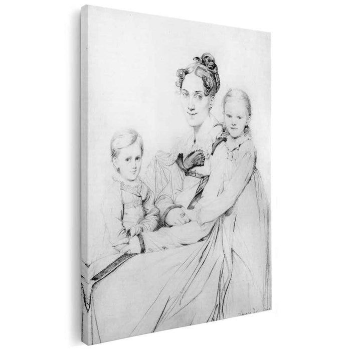 Madame Johann Gotthard Reinhold, born Sophie Amalie Dorothea Wilhelmine Ritter, and her two daughters, Susette and Marie by Jean Auguste Dominique Ingres